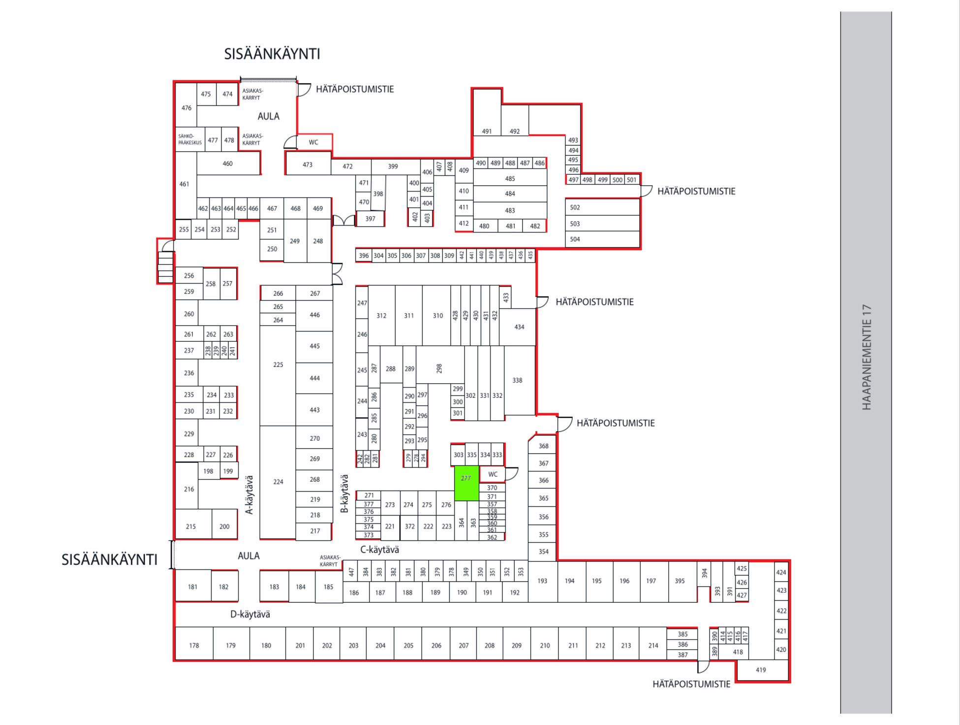 Haapaniementie 17, n. 15,0 m²