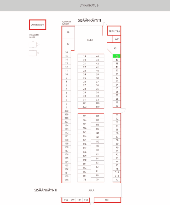 Jynkänkatu 9, n. 8,0 m²