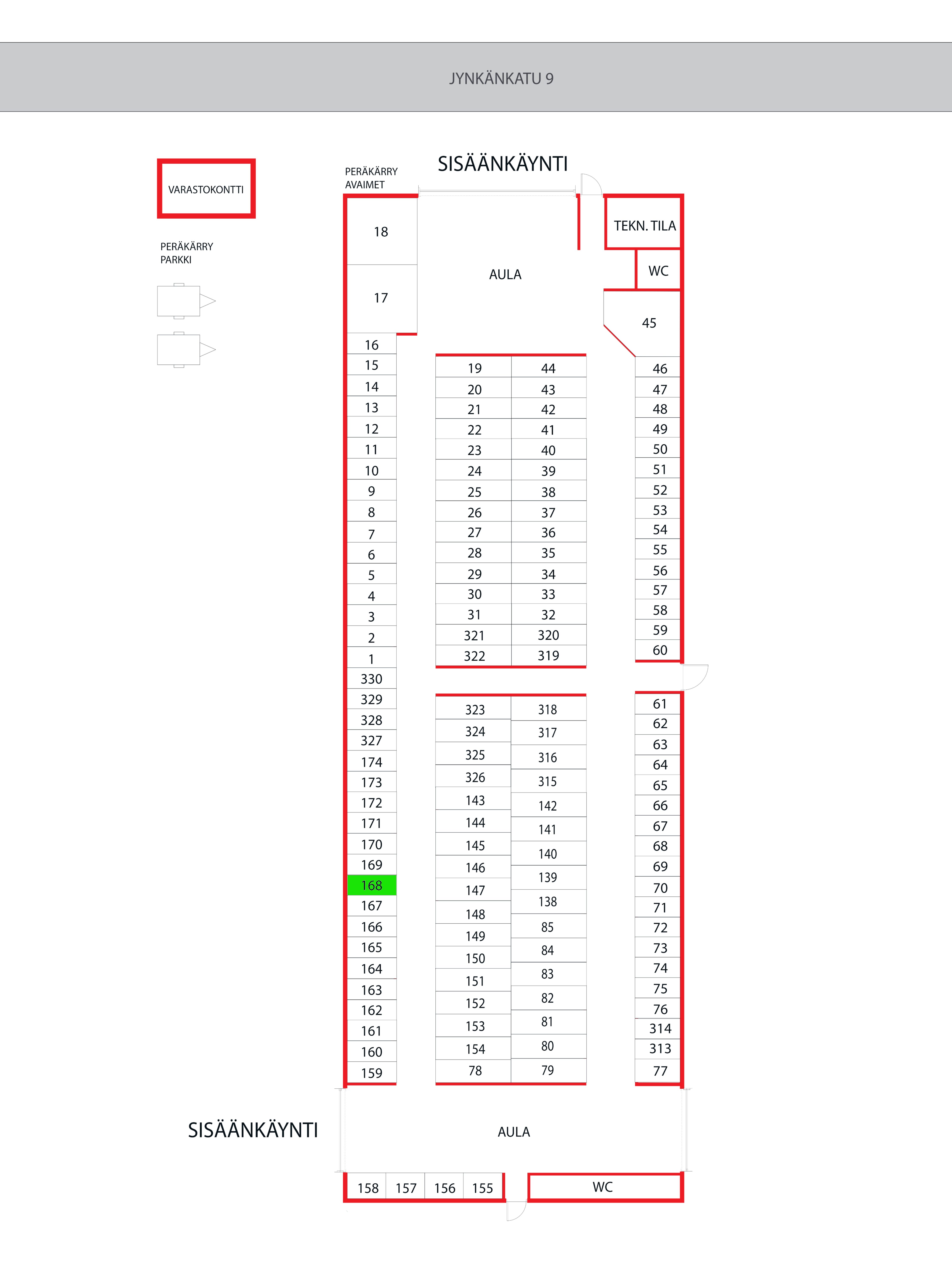 Jynkänkatu 9, n. 3,0 m²