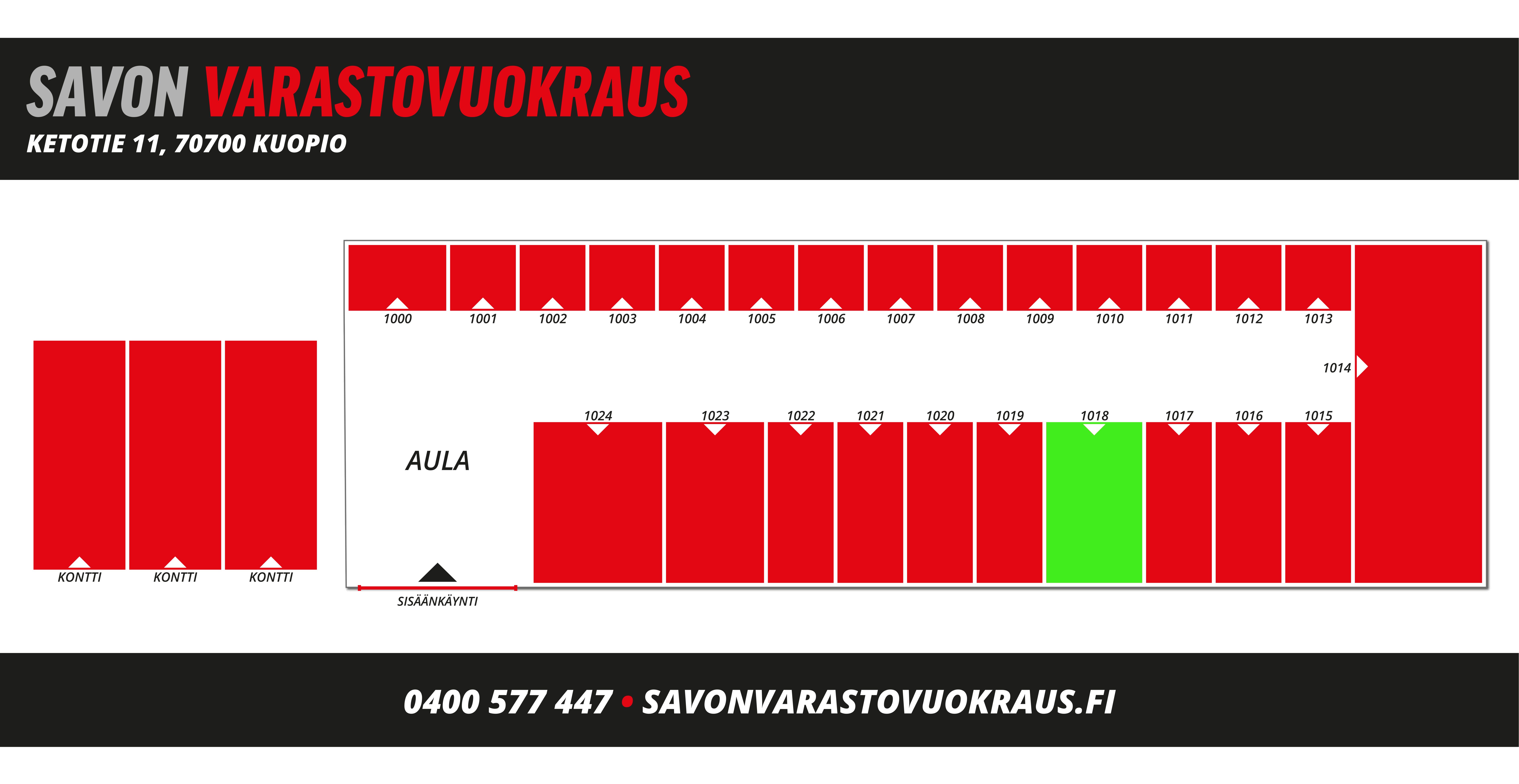 Ketotie 11, n. 17,0 m² kylmävarasto