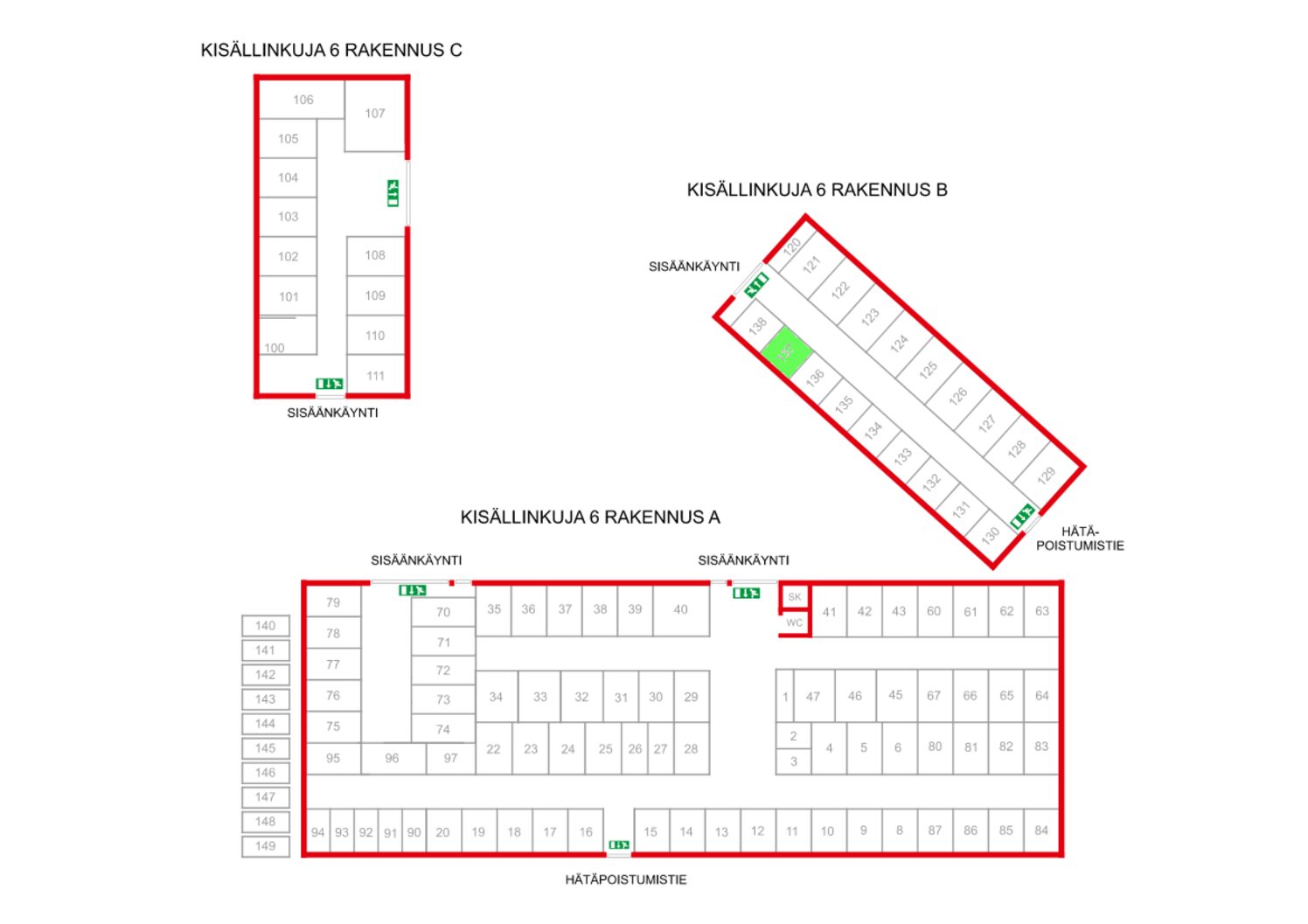 Kisällinkuja 6, n. 2,5 m²