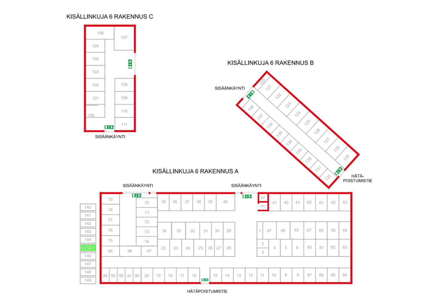 Kisällinkuja 6, puolilämmin varasto n. 2,5 m²