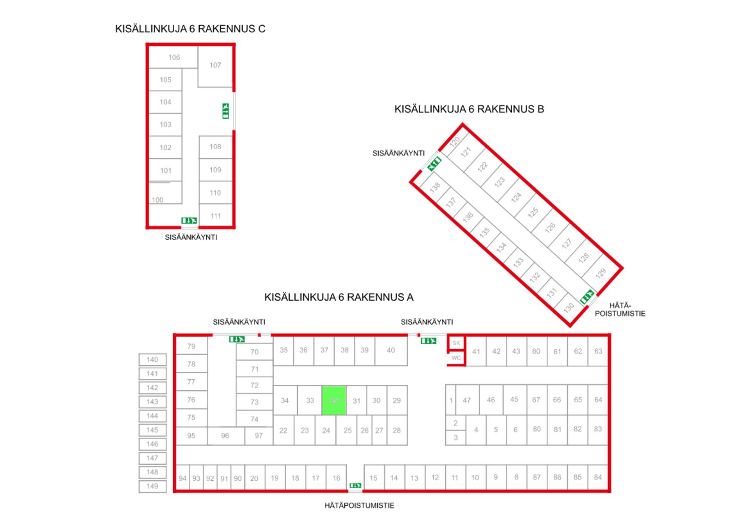 Kisällinkuja 6, n. 5,0 m²