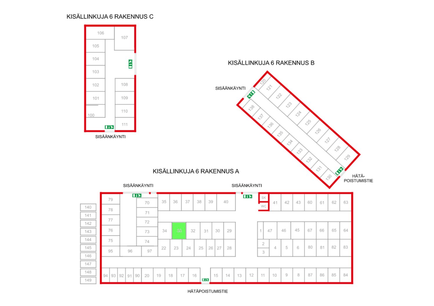 Kisällinkuja 6, n. 5,0 m²